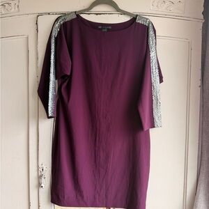 Armani Exchange Plum Dress